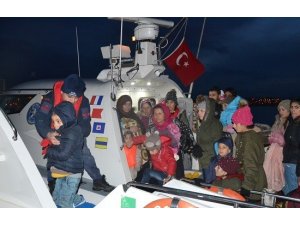 Ayvalık’ta 108 düzensiz göçmen yakalandı