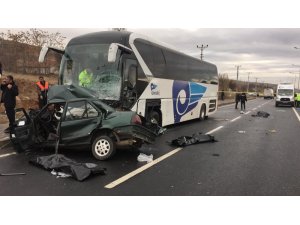 Kırşehir’de feci kaza: 3 ölü 1 yaralı