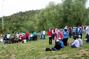 Beyşehir'in gözde mesire alanına yoğun ilgi
