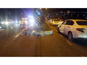 Kazada kaskı çıkan motosiklet sürücüsü öldü