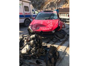 Artvin’de meydana gelen trafik kazasında 1 kişi öldü 2 kişi yaralandı