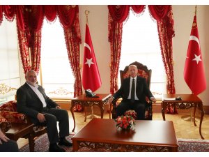 Cumhurbaşkanı Erdoğan, Hamas Siyasi Büro Başkanı İsmail Heniyye'yi kabul etti