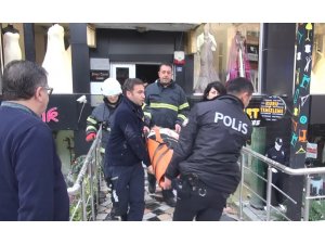 Evde ayağını kıran yaşlı kadının yardımına itfaiye koştu