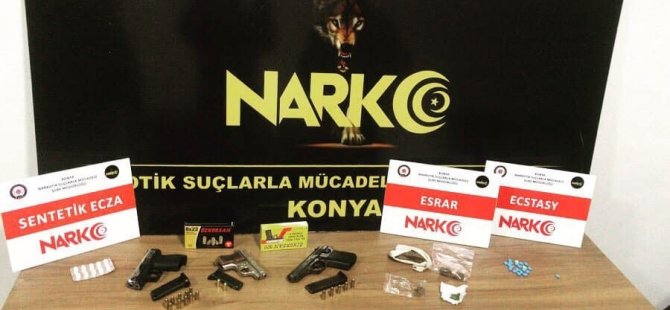 Konya’da uyuşturucu operasyonu: 10 gözaltı