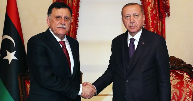 Cumhurbaşkanı Erdoğan, Fayez Al Sarraj’ı kabul etti