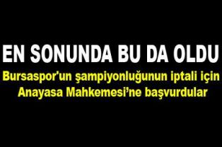 Bursaspor'un şampiyonluğu mahkemede