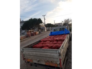 Erdek’te 2 ton kaçak midye ele geçirildi
