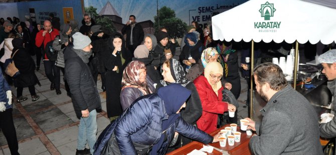 Karatay Belediyesi’nden Şeb-i Arus'a özel çorba ve sahlep ikramı