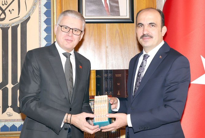 Fas Büyükelçisi Lazreq, Başkan Altay’ı ziyaret etti