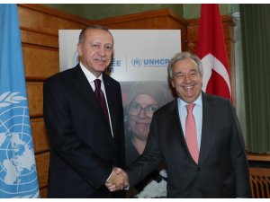 Cumhurbaşkanı Erdoğan, BM Genel Sekreteri Guterres ile görüştü