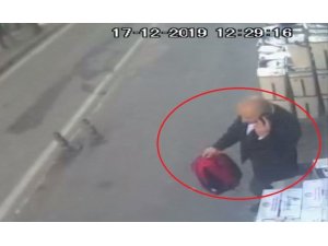 Çanta hırsızı kamerada