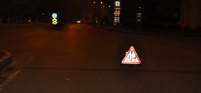 Konya’da uygulama yapan polise otomobil çarptı