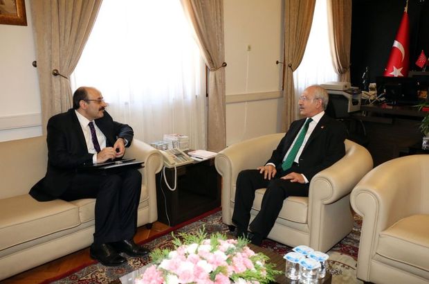 CHP Genel Başkanı Kılıçdaroğlu, YÖK Başkanı Saraç'ı kabul etti