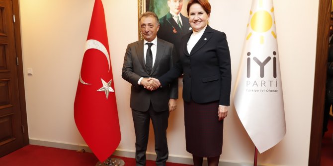 Akşener, Beşiktaş Yönetim Kurulu Başkanı Çebi'yi kabul etti