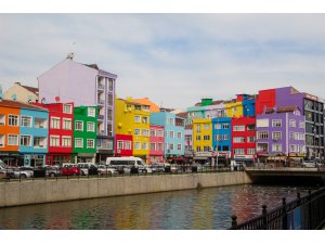 Silivri'de dere boyu gökkuşağı havası