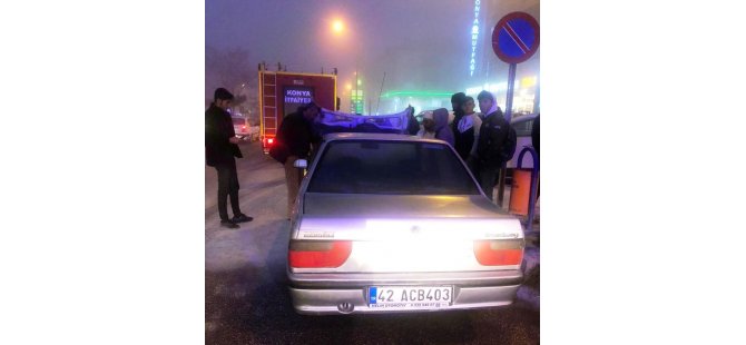 Kulu’da otomobil yangını