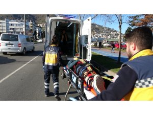 Ordu’da otomobilin çaptığı bisikletli genç yaralandı