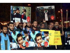 Çin'in Doğu Türkistan'daki hak ihlallerine karşı "sessiz çığlık" eylemi