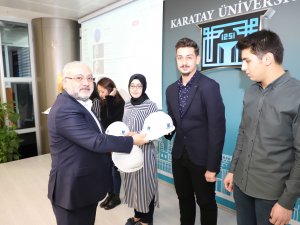 KTO Karataylı mühendis adayları baretlerini taktı