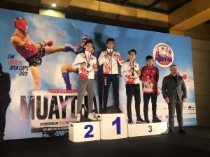 Muaythai turnuvasında Avrupa ikincisi oldu