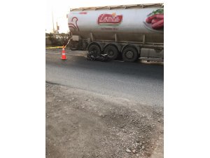 Kırkağaç’ta kamyon motosiklet ile çarpıştı: 1 ölü
