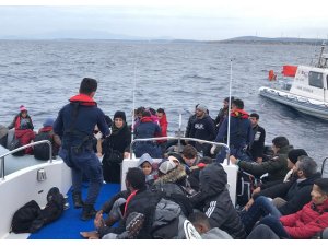 İzmir'de 49 düzensiz göçmen yakalandı