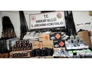 Irak sınırında cephanelik ele geçirildi