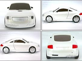 Audi'den, çizilmeyen ve rengin değiştiren otomobil