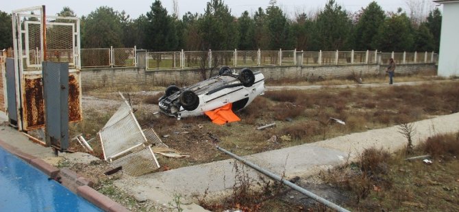 Kontrolden çıkan otomobil bahçeye yuvarlandı: 1 ölü