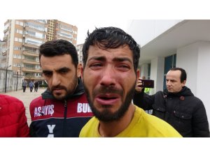 Bisikletli gaspçı kamerada