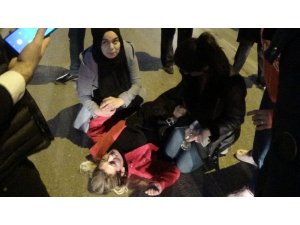 Karşıdan karşıya geçerken yere yığıldı