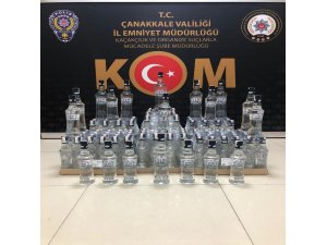 Çanakkale’de sahte bandrollü içki operasyonu