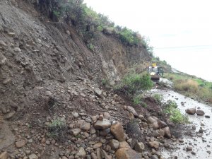 Hatay'da yağışlar heyelana neden oldu