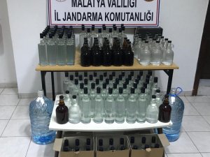 Malatya’da 230 litre sahte içki ele geçirildi
