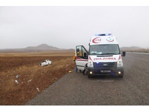 Sivas’ta trafik kazası:2 yaralı