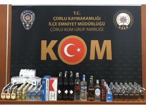 Çorlu ve Ergene’de kaçak içki operasyonu