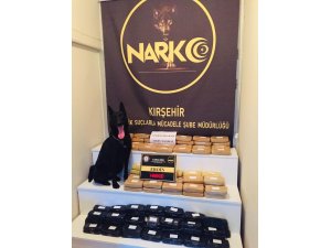 Kırşehir’de 64 kilogram eroin ele geçirildi