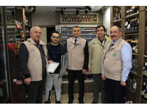 Yılbaşı nedeniyle alkollü içki denetimi yapıldı