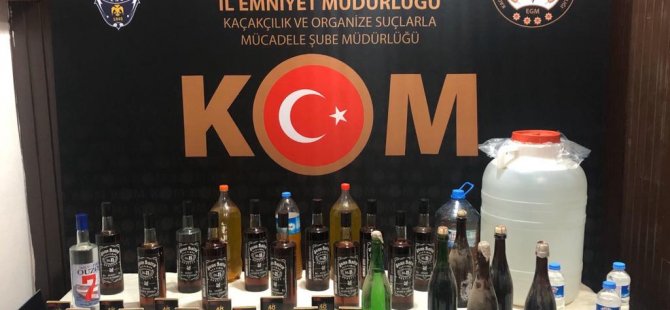 KOM koordinasyonunda yılbaşı öncesi sahte içki operasyonu