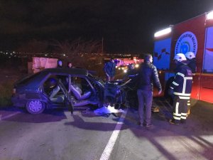 Tekirdağ’da tır ile otomobil çarpıştı: 6 yaralı