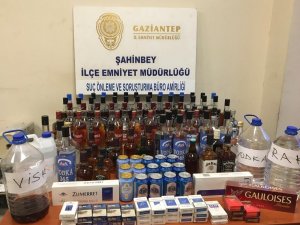Gaziantep'te oto yıkamacıya kaçak içki operasyonu