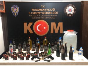 Adıyaman'da kaçak içki operasyonu