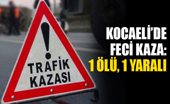 Kocaeli'de otomobil bariyerlere çarptı: 1 ölü, 1 yaralı