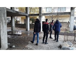 Merdiven demiri hırsızlarına suçüstü