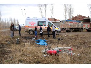 Şarkışla'da trafik kazası: 1 yaralı