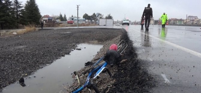 Otomobilin çarptığı bisikletli öğrenci hayatını kaybetti