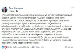 AK Parti’de istifa
