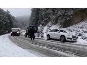 Kazdağları’nda kar çilesi