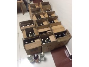 Kuşadası’nda kaçak içki deposuna operasyon