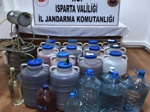 Köyde, sahte ve kaçak içki üretimine 37 bin 275 lira ceza